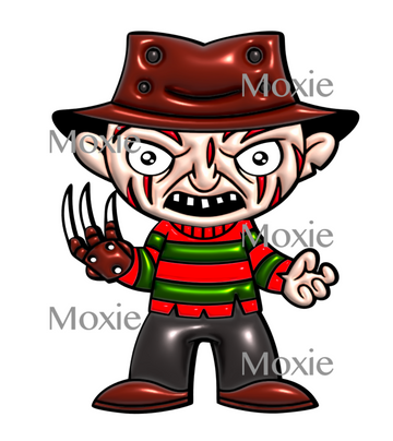 Freddy 3D Inflated Decal & Acrylic Blank COMBO