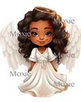 Dark Skin Angel Decal & Acrylic Blank COMBO