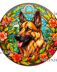 Stained German Shepherd Decal