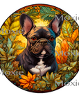 Stained French Bulldog Decal