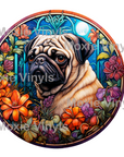 Stained Pug Decal