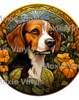 Stained Beagle Decal
