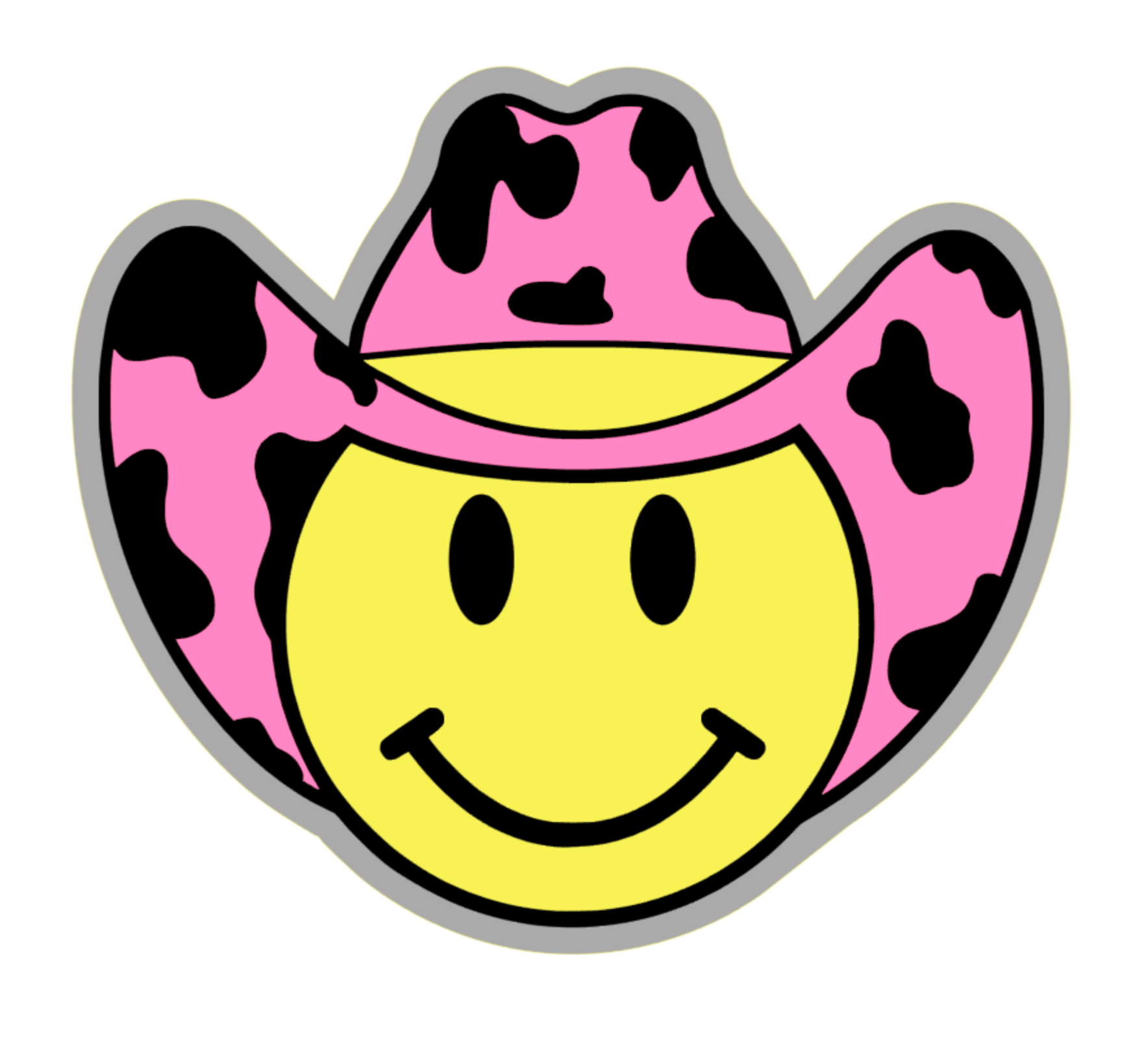 Smiley Cowboy Acrylic Blank