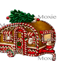 Gingerbread Camper Decal & Acrylic Blank COMBO