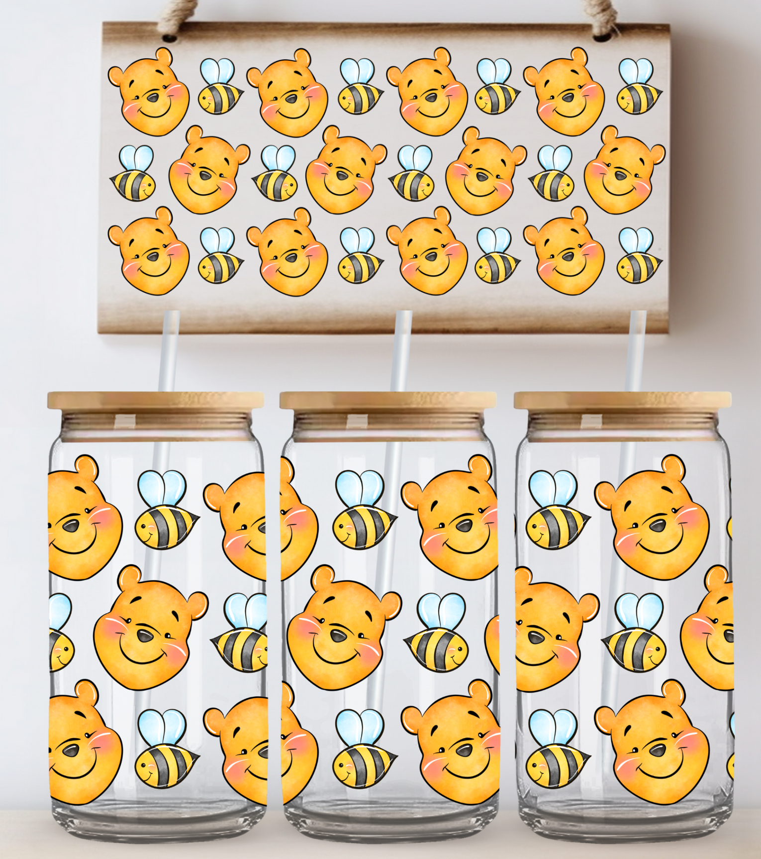 Winnie Bumblebee Glass Wrap – Moxie Vinyls
