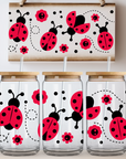 UV DTF Libbey Glass Wrap Ladybugs