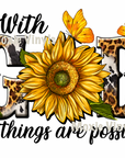 With God All Are Possible UV DTF