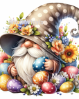 Easter Egg Gnome UV DTF