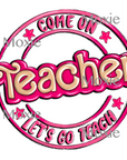 Barbie Teacher UV DTF