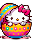 Easter Kitty Decal & Acrylic Blank COMBO