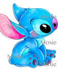 Baby Stitch Decal & Acrylic Blank COMBO