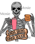 Boujee Skeleton Decal & Acrylic Blank COMBO