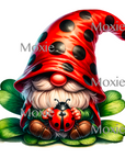 Lady Bug Gnome Acrylic Blank combo