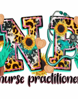 NP Nurse Practitioner UV DTF Transfer Decals