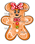 Gingerbread Minnie Acrylic Blanks