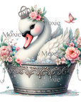 Glamour Swan Decal & Acrylic Blank COMBO