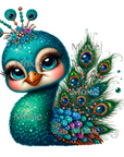 Glamour Peacock Acrylic Blank Decal Combo