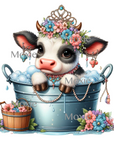 Glamour Cow Decal & Acrylic Blank COMBO