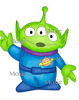 Toy Alien Decal & Acrylic Blank COMBO