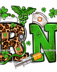 St. Patty RN Nurse UV DTF