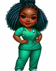 African American Nurse UV DTF Transfer