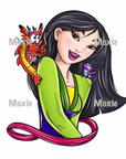 Mulan Decal & Acrylic Blank COMBO