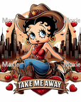 Betty Take Me Away UV DTF