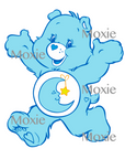 Care Bear Blue Decal & Acrylic Blank COMBO