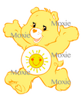 Care Bear Yellow Decal & Acrylic Blank COMBO