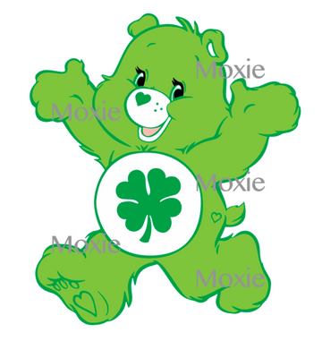 Care Bear Green Decal & Acrylic Blank COMBO