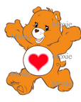 Care Bear Brown Decal & Acrylic Blank COMBO