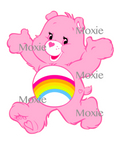 Care Bear Light Pink Decal & Acrylic Blank COMBO
