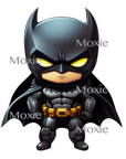Chibi Batman Decal & Acrylic Blank COMBO