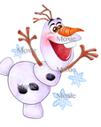 Olaf Snowman Decal & Acrylic Blank COMBO