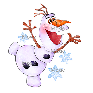 Olaf Snowman Decal & Acrylic Blank COMBO