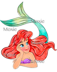 Ariel Decal & Acrylic Blank COMBO