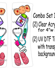 Nursing Hair Clip UV DTF/Blanks Combo