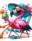 Flamingo UV DTF Transfer Decal