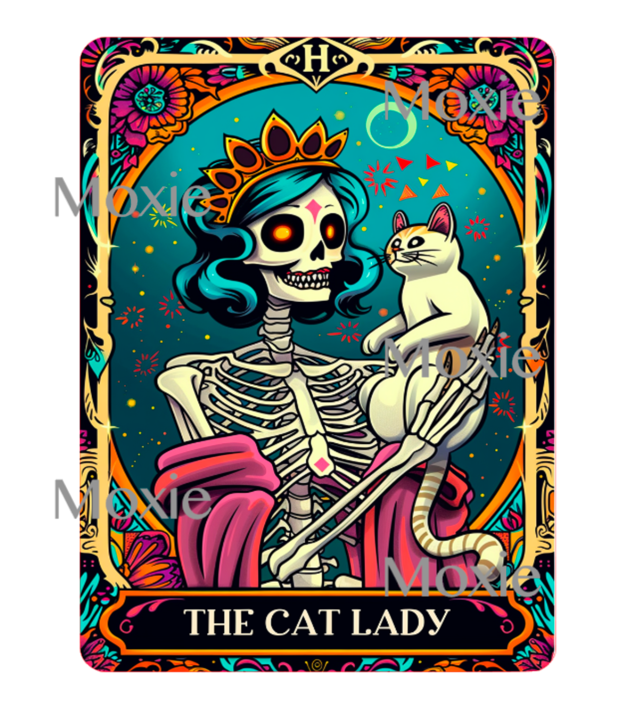 Tarot The Cat Lady UV DTF – Moxie Vinyls