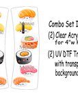 Sushi Hair Clip UV DTF/Blanks Combo