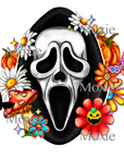Scream Flowers UV DTF Decal