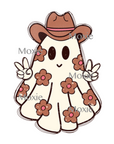 Cowboy Ghost Decal & Acrylic Blank COMBO