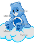 Grumpy Bear Decal & Acrylic Blank COMBO