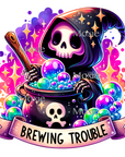 Brewing Trouble UV DTF Decal
