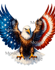 Patriotic Eagle Decal & Acrylic Blank COMBO