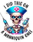 Did This On a Mannequin UV DTF Decal