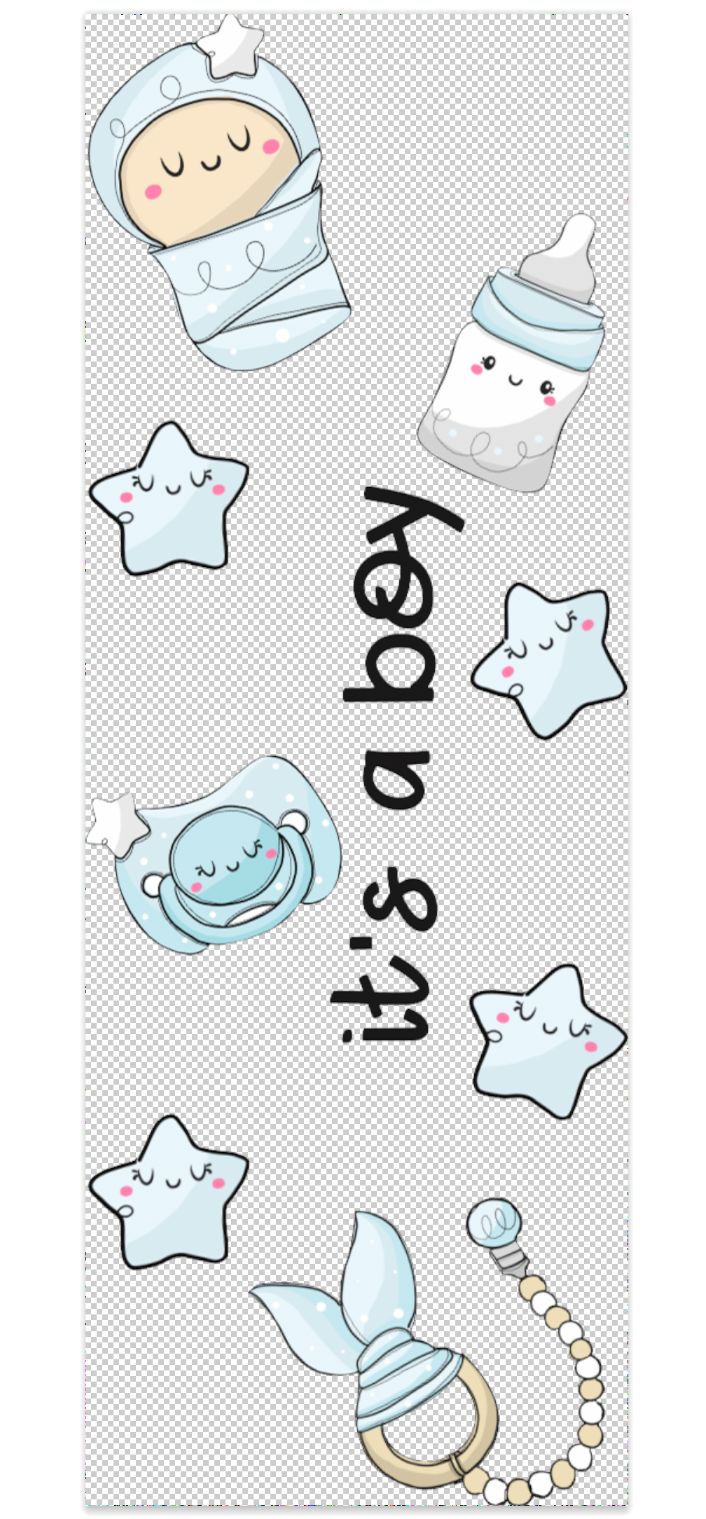 UV DTF Pen Wraps for Glittered Pens Overlay