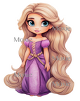 Rapunzel Decal & Acrylic Blank COMBO