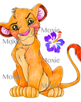 Lion Cub Decal & Acrylic Blank COMBO
