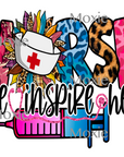 Nurse Love Heal Inspire UV DTF Transfer